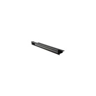 ROLINE Patch panel 19" 26.11.0357, 24 porta, UTP Cat.5e/6/Class E, metal, crna